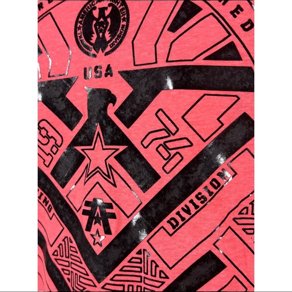 American Fighter Men's T-shirt DAMASCUS Athletic MMA Pink S-2XL - Picture 7 of 8